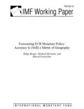 book Forecasting ECB Monetary Policy : Accuracy Is (Still) a Matter of Geography