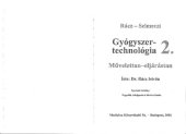 book Gyógyszertechnológia