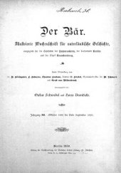 book Der Bär. Illustrierte Berliner Wochenschrift, eine Chronik fürs Haus