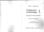 book Gyógyszertechnológia