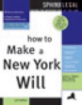 book How to Make a New York Will