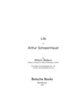 book Life of Arthur Schopenhauer