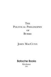 book The Political Philosophy of Burke