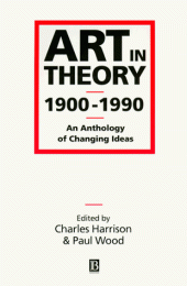 book Art in Theory 1900-1990: An Anthology of Changing Ideas