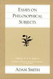 book ESSAYS ON PHILOSOPHICAL SUBJECTS (Glasgow Edition of the Works and Correspondence of Adam Smith )