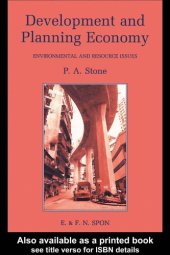 book Development and Planning Economy: Environmental and Resource Issues