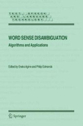 book Word Sense Disambiguation: Algorithms and Applications 