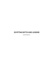 book Egyptian Myth and Legend