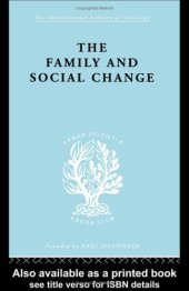 book The Sociology of Gender and the Family: Family and Social Change