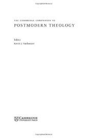 book The Cambridge Companion to Postmodern Theology 