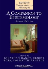 book A Companion to Epistemology 