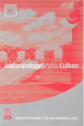 book Anthropology Beyond Culture 