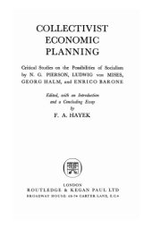 book Collectivist Economic Planning: Critical Studies