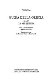 book Guida alla Grecia. Libro IV. La Messenia