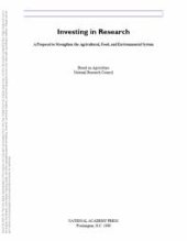 book Investing in Research : A Proposal to Strengthen the Agricultural, Food, and Environmental System