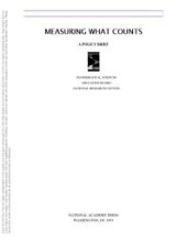 book Measuring What Counts : A Policy Brief