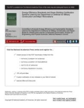 book Energy-Efficiency Standards and Green Building Certification Systems Used by the Department of Defense for Military Construction and Major Renovations