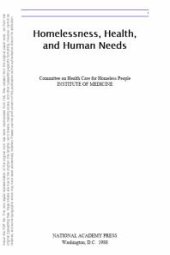 book Homelessness, Health, and Human Needs