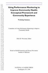 book Using Performance Monitoring to Improve Community Health : Conceptual Framework and Community Experience