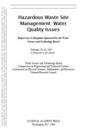 book Hazardous Waste Site Management : Water Quality Issues