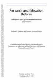 book Research and Education Reform : Roles for the Office of Educational Research and Improvement