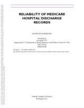 book Reliability of Medicare Hospital Discharge Records : Report of a Study