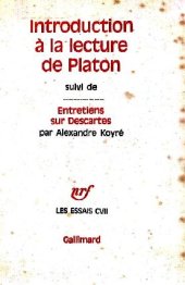 book Introduction à la lecture de Platon. Entretiens sur Descartes