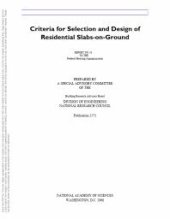 book Criteria for Selection and Design of Residential Slabs-on-Ground