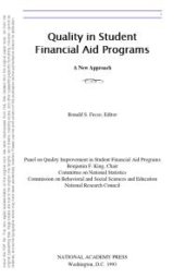 book Quality in Student Financial Aid Programs : A New Approach