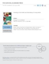 book Investing in the Health and Well-Being of Young Adults