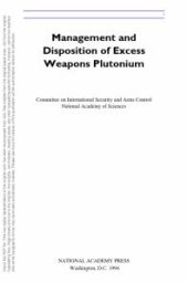 book Management and Disposition of Excess Weapons Plutonium