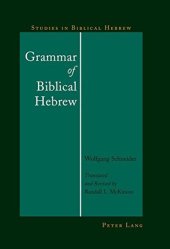 book Grammar of Biblical Hebrew (Studies in Biblical Hebrew)