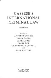 book Cassese's international criminal law