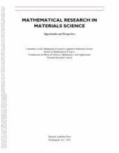 book Mathematical Research in Materials Science : Opportunities and Perspectives