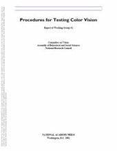 book Procedures for Testing Color Vision : Report of Working Group 41