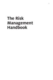 book The Risk Management Handbook: A Practical Guide to Managing the Multiple Dimensions of Risk