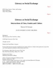 book Literacy As Social Exchange : Intersections of Class, Gender, and Culture