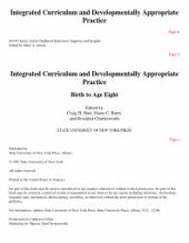 book Integrated Curriculum and Developmentally Appropriate Practice : Birth to Age Eight