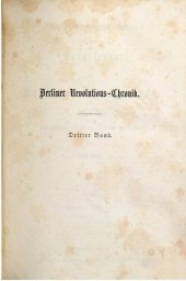 book Berliner Revolutions-Chronik. Darstellung der Berliner Bewegungen nach politischen, socialen und literarischen Beziehungen