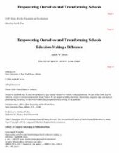 book Empowering Ourselves and Transforming Schools : Educators Making a Difference