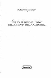 book L'ebreo, il nero e l'indio nella storia dell'Occidente