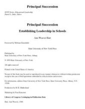 book Principal Succession : Establishing Leadership in Schools