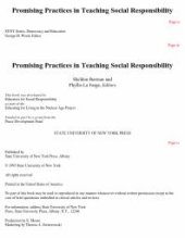 book Promising Practices in Teaching Social Responsibility