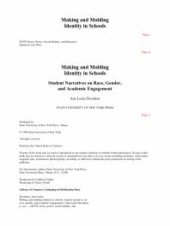 book Making and Molding Identity in Schools