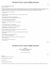 book The Racial Crisis in American Higher Education