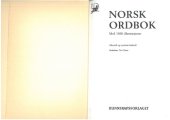 book Norsk ordbok. Riksmål og moderat bokmål