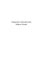 book Wittgenstein's Misunderstood Religious Thought