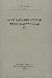 book Miscellanea Bibliothecae Apostolicae Vaticanae