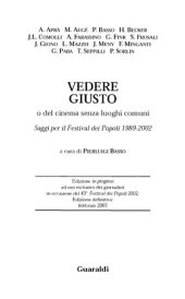 book Vedere giusto. Del cinema senza luoghi comuni