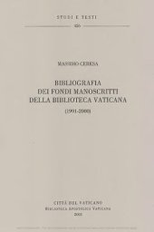 book Bibliografia dei fondi manoscritti della Biblioteca Vaticana (1991-2000)